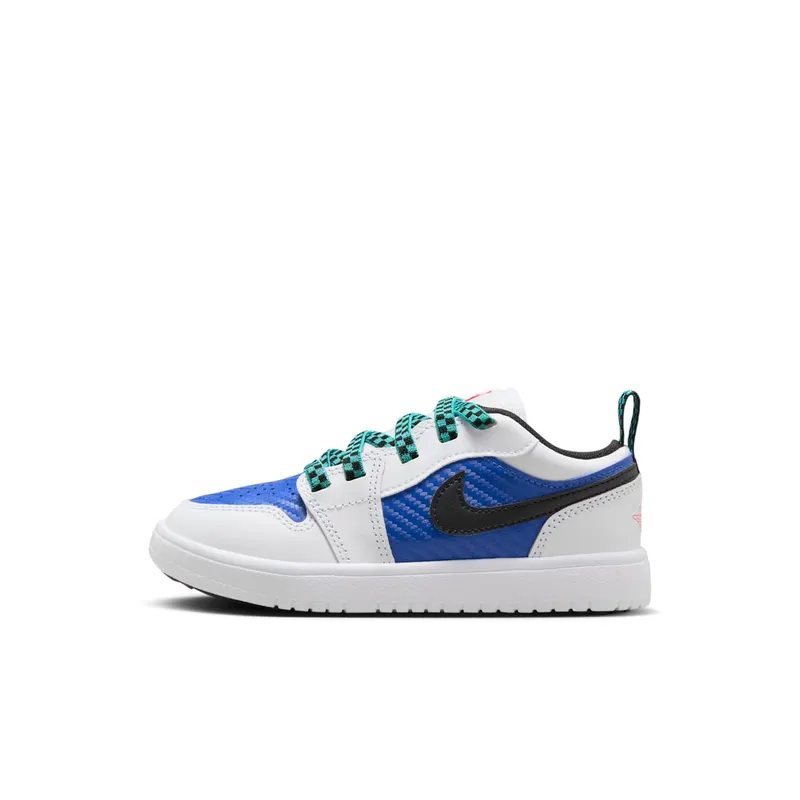 Jordan 1 Low ALT SE PS “White Hyper Royal Hyper Jade Black” (FQ8708-100)