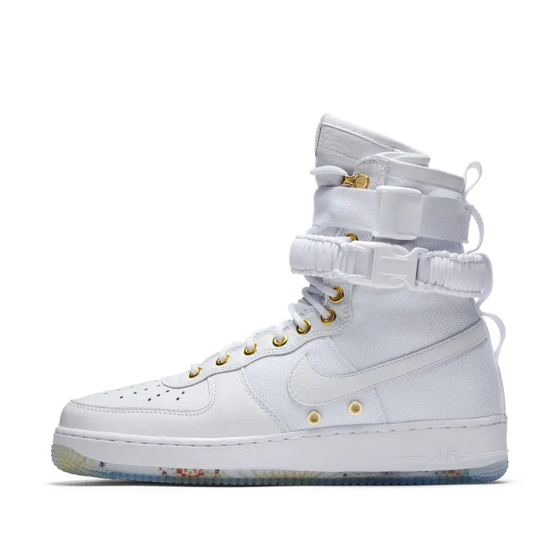 Nike SF Air Force 1 High Lunar New Year (2018) White/White-Metallic Gold (AO9385-100)