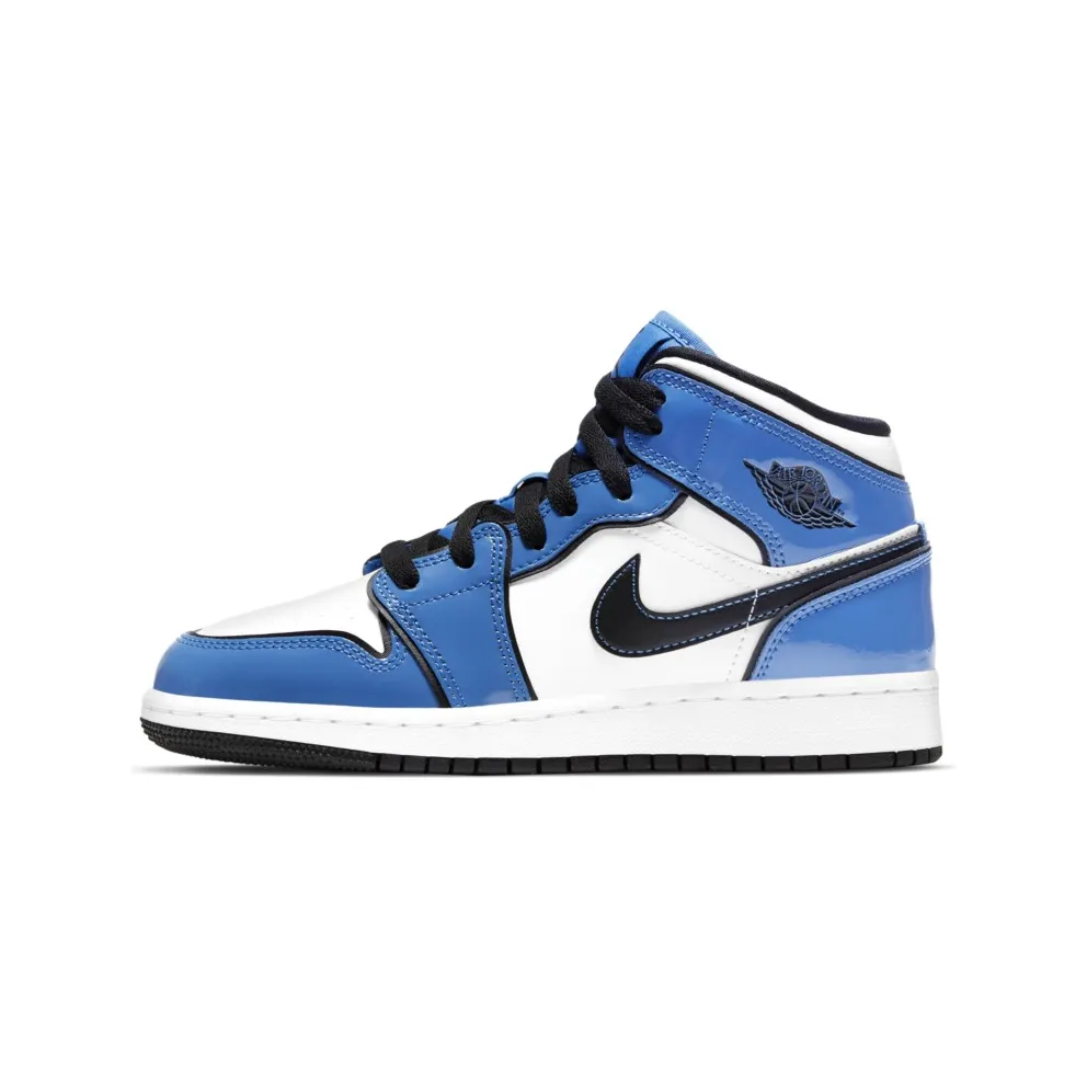 Jordan 1 Mid Signal Blue (GS) (BQ6931-402)