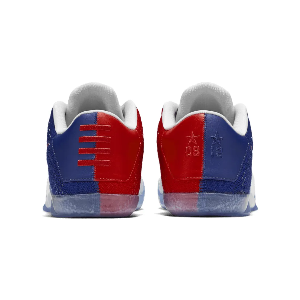 Nike Kobe 11 Elite Low USA White/University Red-Deep Royal Blue-Metallic Silver (822675-184)