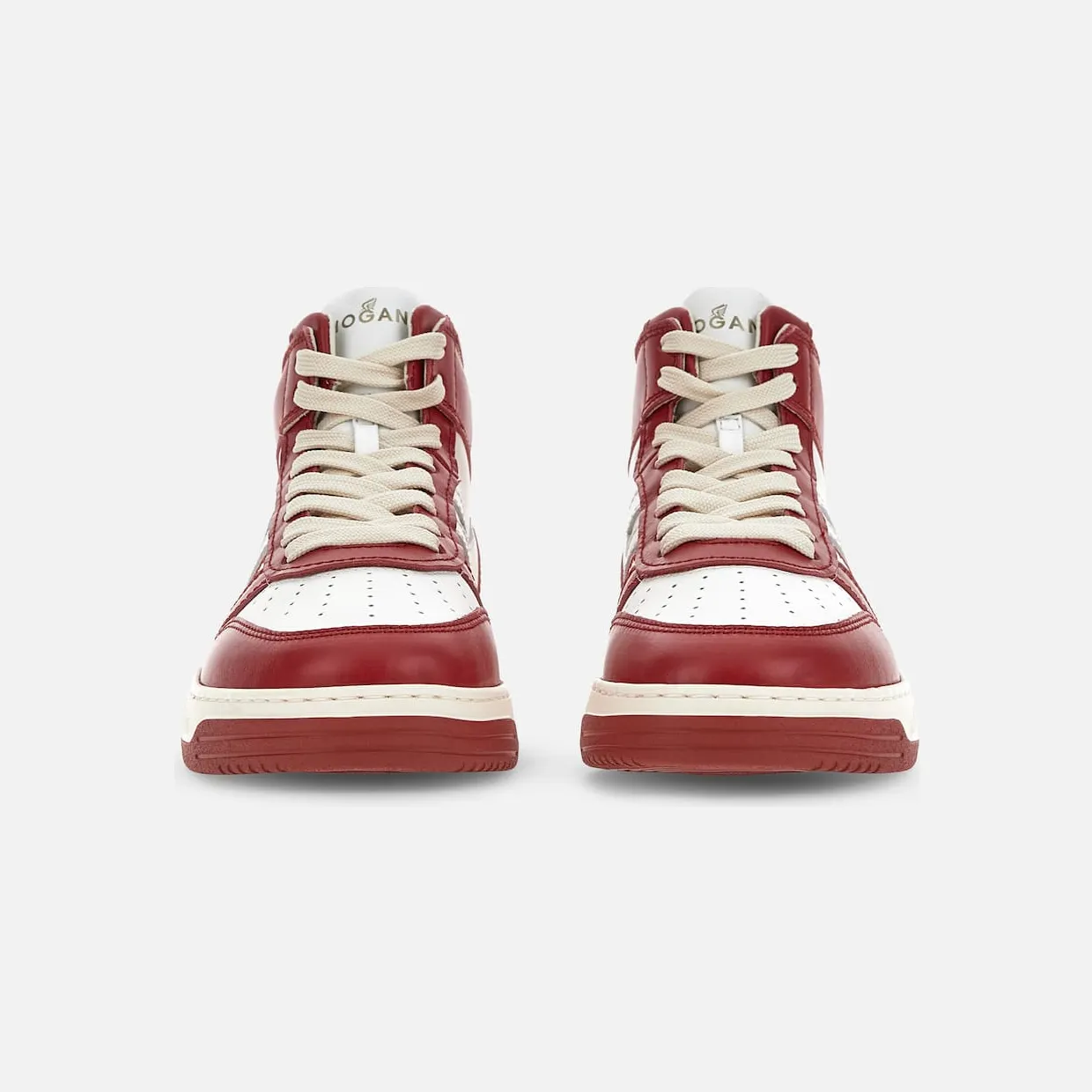 Sneakers Hogan H630 High Top White Red (HXW6300EU40R37958X) (4)