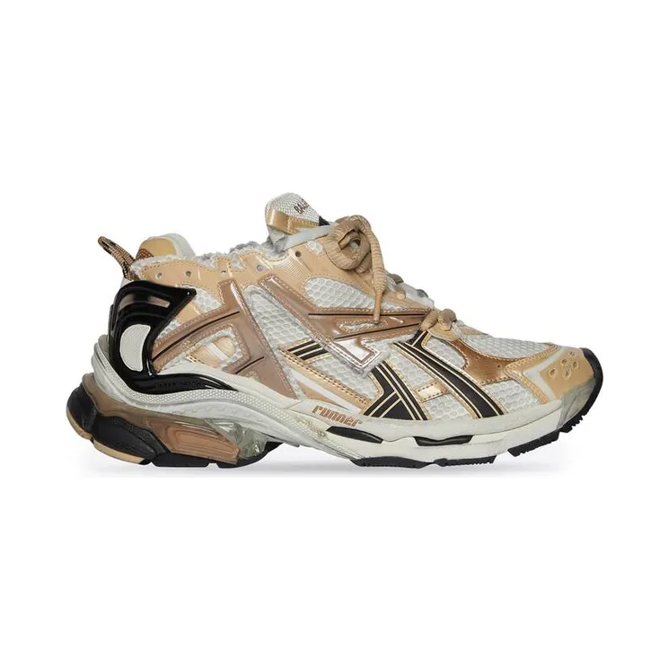 Balenciaga Runner Beige Black White (677403W3RB39891)