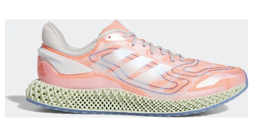 adidas 4D Run 1.0 Cloud White Signal Coral (FW1234)