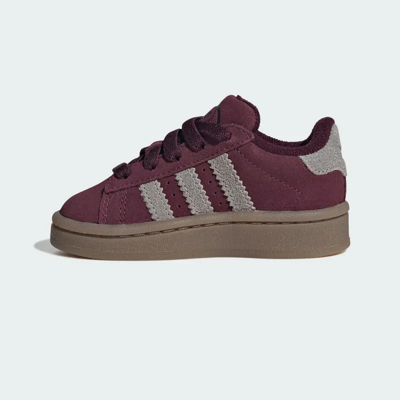 Adidas CAMPUS 00s COMFORT CLOSURE ELASTIC LACE Shoes Maroon / Khaki Three / Gum (KI9407)