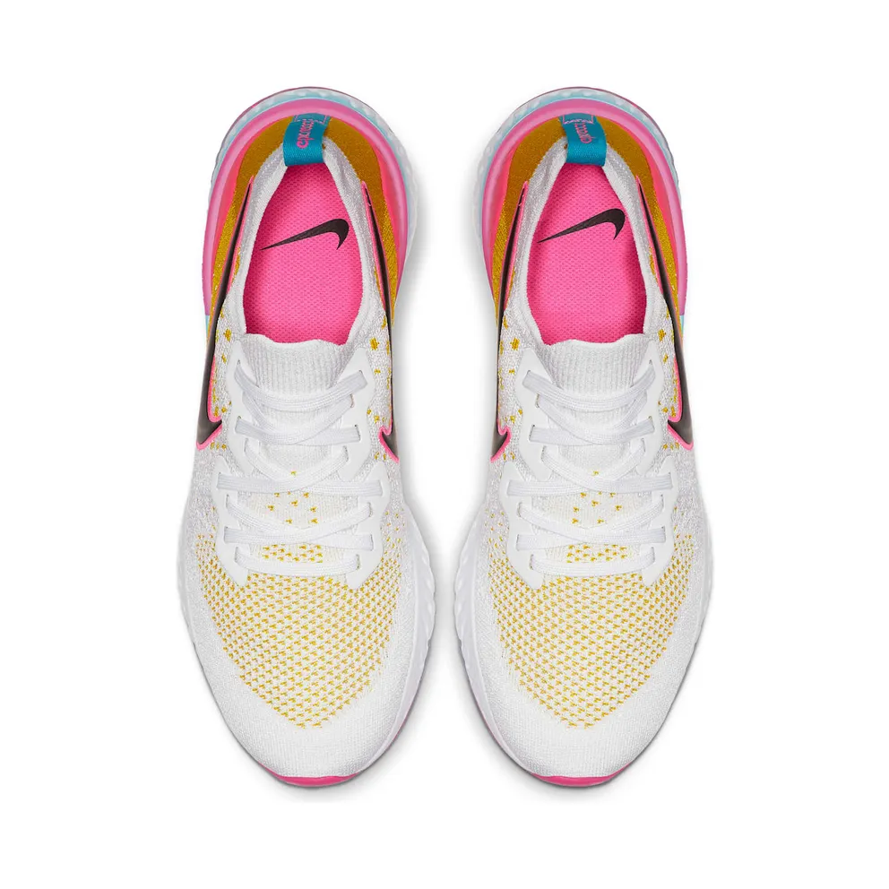 Nike Epic React Flynit 1 White Pink Blast Citron White/Pink Blast/Citron (CI7583-100)