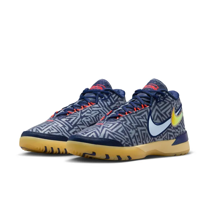 Nike LeBron NXXT Genisus Midnight Navy Soft Yellow Bright Crimson Light Armory Blue (HF0712-401)