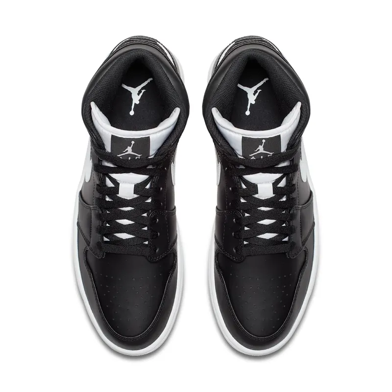 Jordan 1 Retro Mid Black White Black/White-White (554724-038)