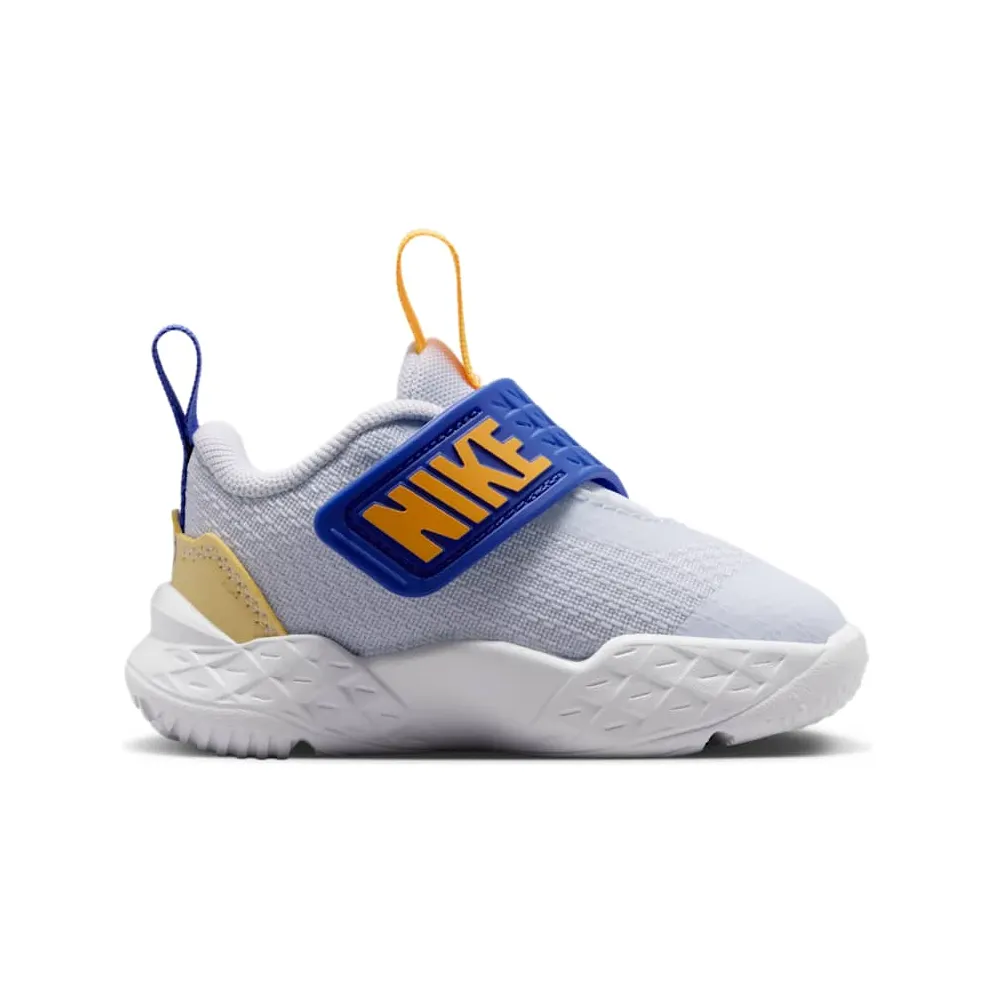 Nike Team Hustle D 12 Football Grey Lapis Laser Orange (HF6281-020)