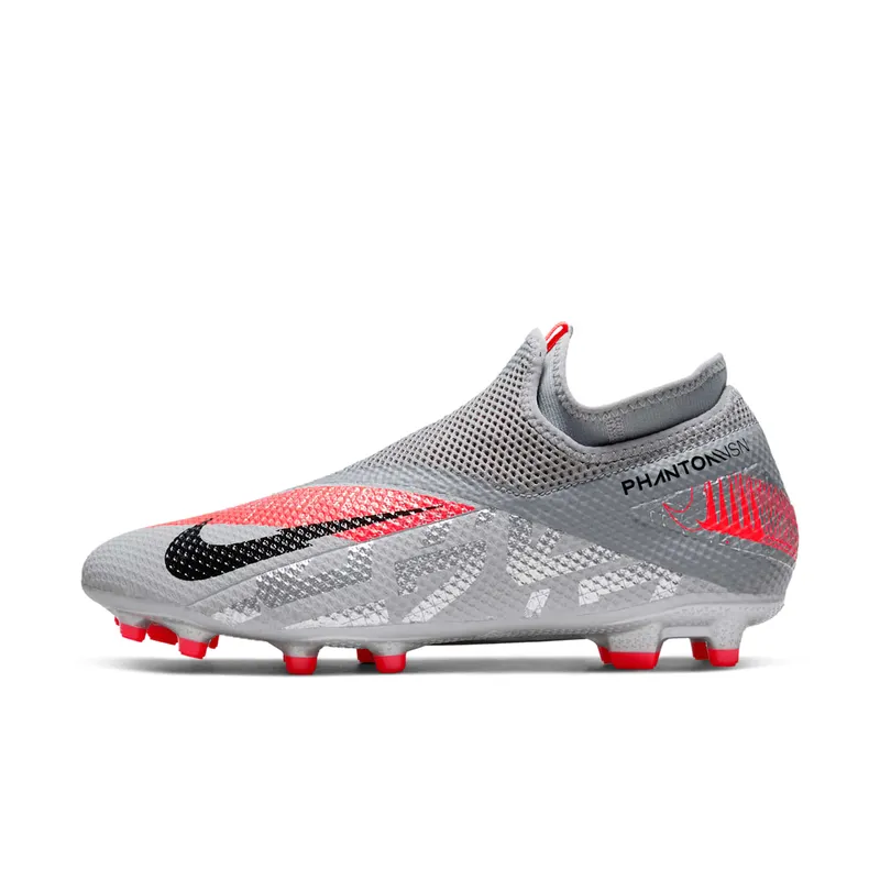Nike Phantom Vision 2 Academy Dynamic Fit MG Metallic Grey Crimson (CD4156-906)