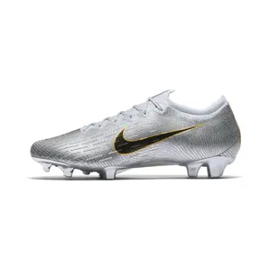 Nike Mercurial Vapor 12 Elite FG Golden Touch “Pure Platinum / Black” (BQ4657-001)