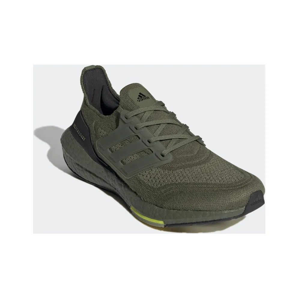 adidas Ultraboost 21 Focus Olive / Focus Olive / Acid Yellow (S23876)