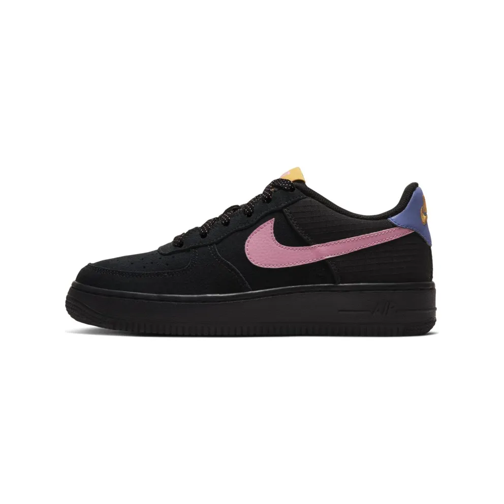 Nike Air Force 1 LV8 2 Black Magic Flamingo (GS) Black/Persian Violet/Pollen Rise (CN5710-001)