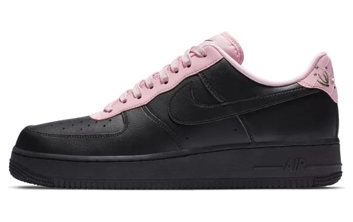 Nike Air Force 1 Low Quilted Heel Black Pink (CJ1629-001)
