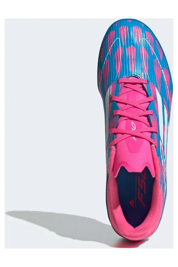 adidas F50 League Turf Solar Blue Cloud White Solar Pink (IF1336)