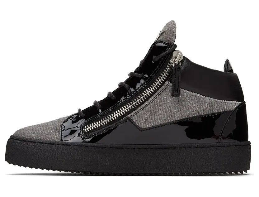 Giuseppe Zanotti Black & Grey Kriss Sneakers (RU00061-89426) (3)