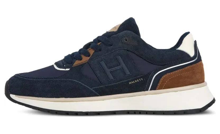 Hackett London Otto met monogram “Blue” (HMS200031)