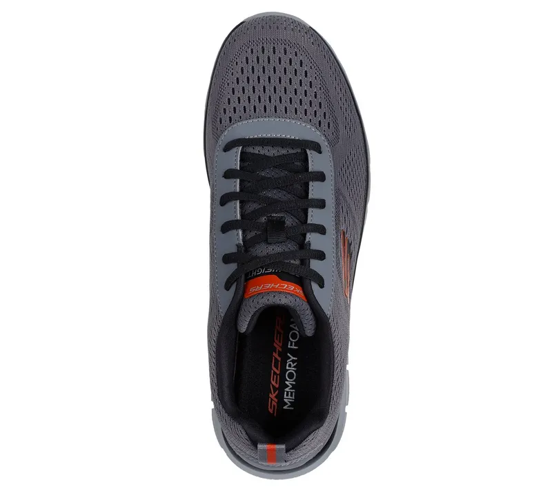 Skechers Track – Leshur Sneaker Houtskool/Orange