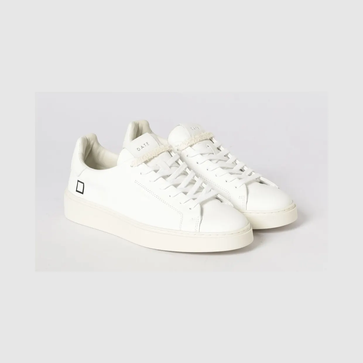 D.A.T.E D. A.T. E. Leather Levante Sneakers White 1 (M441LVCAWH)