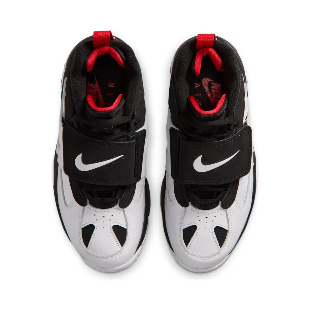 Nike Air Diamond Turf II GS “Black / Flame Red / Metallic / White” (IR4727-001)