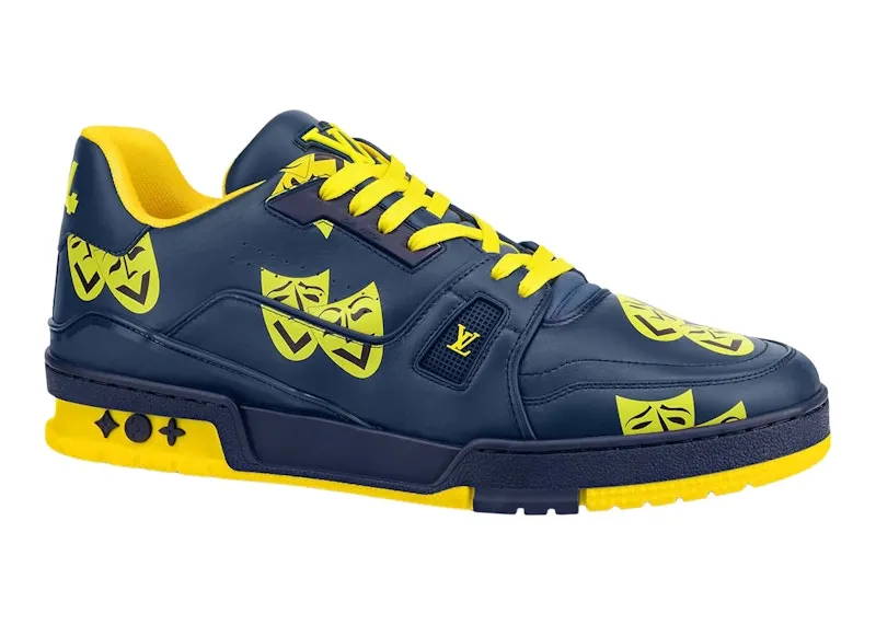 Louis Vuitton Trainer Navy Yellow (1AA77K)