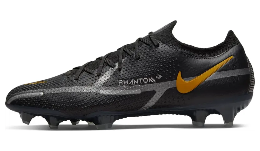 Nike Phantom GT2 Elite FG Black Metallic Dark Grey Metallic Gold (CZ9890-007)