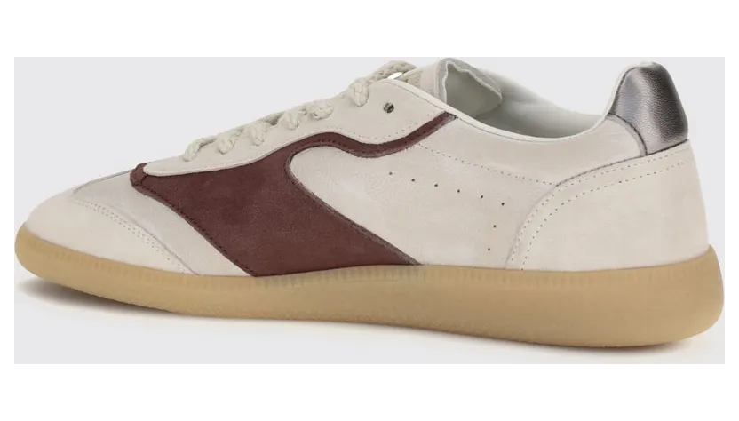 Dsquared2 Low Top Sneakers in Calf Leather with Monogram Pattern and Distressed Effect White (SNM049723809043M1747) (2)