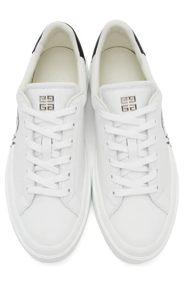 Givenchy White Chito Edition Dog Print City Sport Sneakers (BH005VH13N) (5)