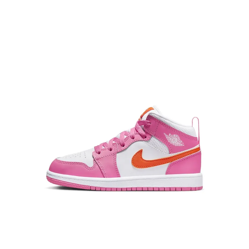 Air Jordan 1 Mid Pinksicle Safety Orange (PS) (DX3238-681)