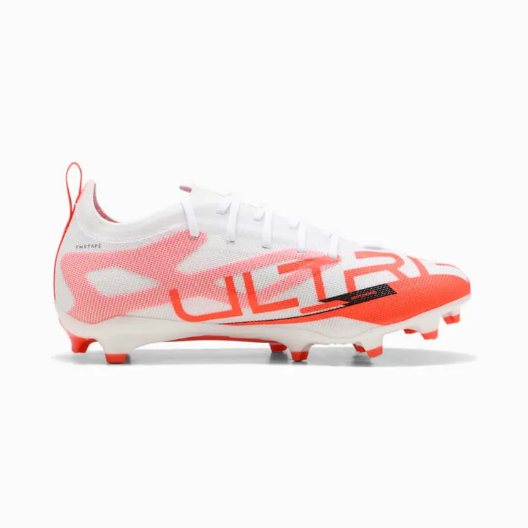 Puma Ultra 5 Pro FG/AG Jr White Black Glowing Red (108165-01)