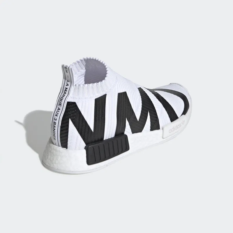 adidas NMD CS1 Bold Branding White Black Cloud White/Cloud White/Core Black (EG7538)