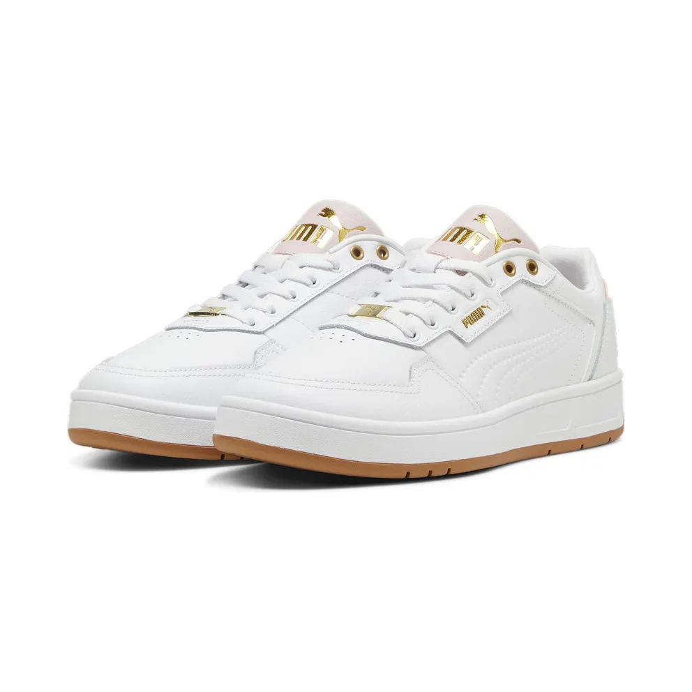 Puma Court Lux “Puma White / Mauve Mist / Puma Gold” (395019_09)