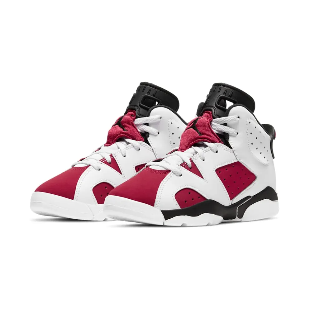 Jordan 6 Retro Carmine 2021 (PS) White/Black-Carmine (384666-106)