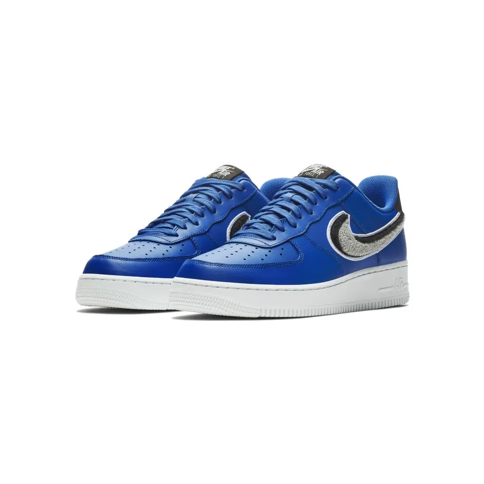Nike Air Force 1 Low ’07 LV8 Chinelle Swoosh Game Royal/Wolf Grey/Black (823511-409)