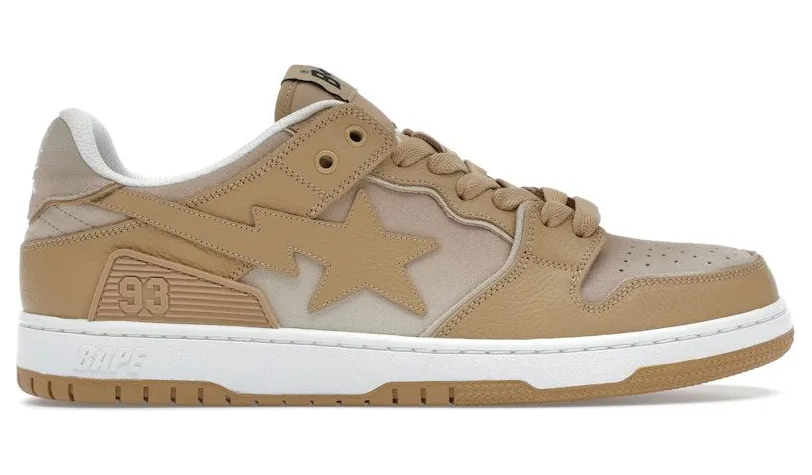 A Bathing Ape Sk8 Sta #4 Beige (1J80-191-058-BEI)