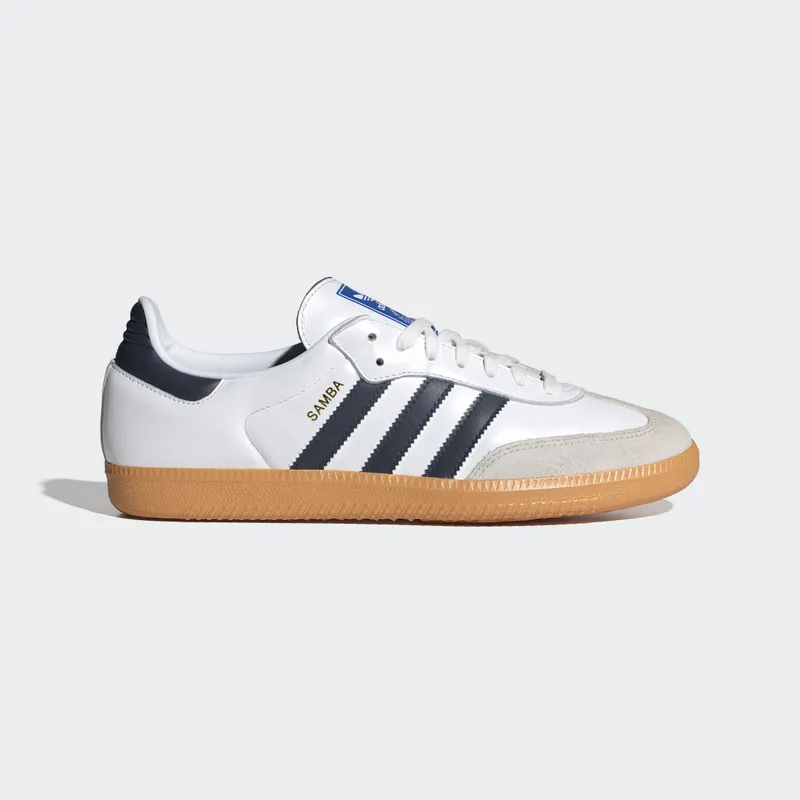 adidas Samba OG Cloud White / Night Indigo / Gum (IF3814)