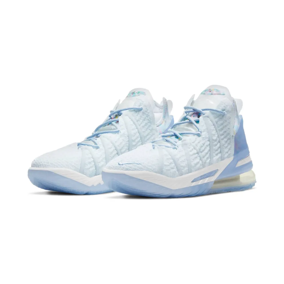 Nike LeBron 18’Play for the Future’Basketball Shoe “Blue Tint / Clear / White” (CW3156-400)