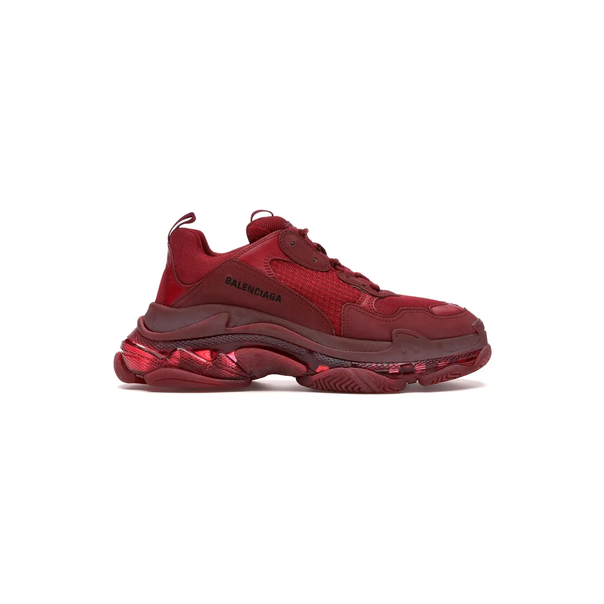 Balenciaga Triple S Burgundy Red