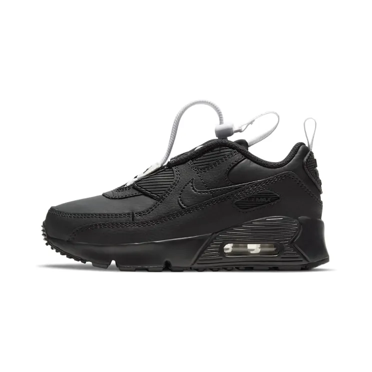 Nike Air Max 90 Toggle Triple Black (PS) “Black / White” (CV0064-001)