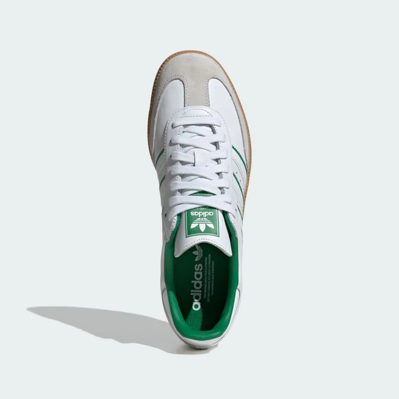 Adidas Samba OG Cloud White / Crystal White / Green (JI2044)