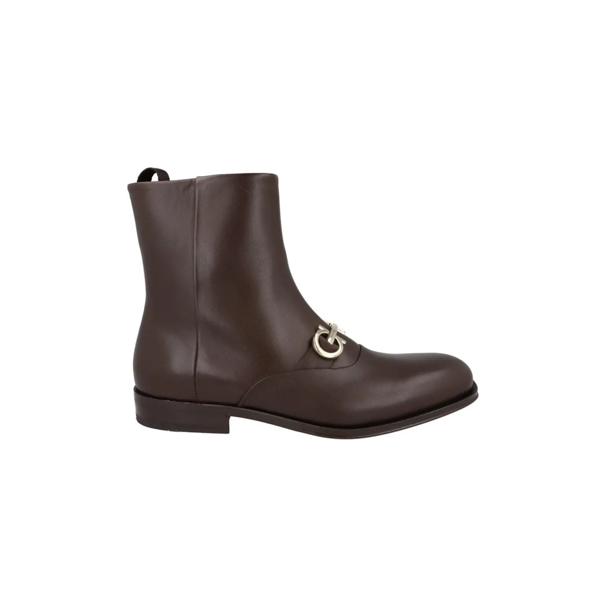 Ferragamo Geremia Gancini Ankle Boots Brown (021057-758263-2E)