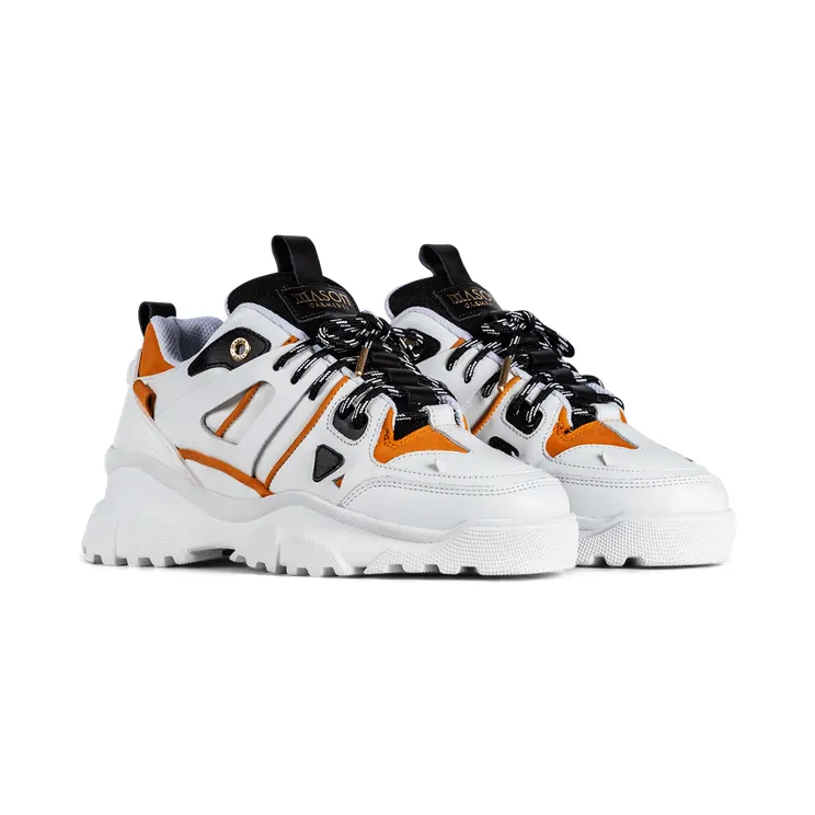 Mason Garments Genova II White / Orange / Black Weiß (SS21-35-3A)