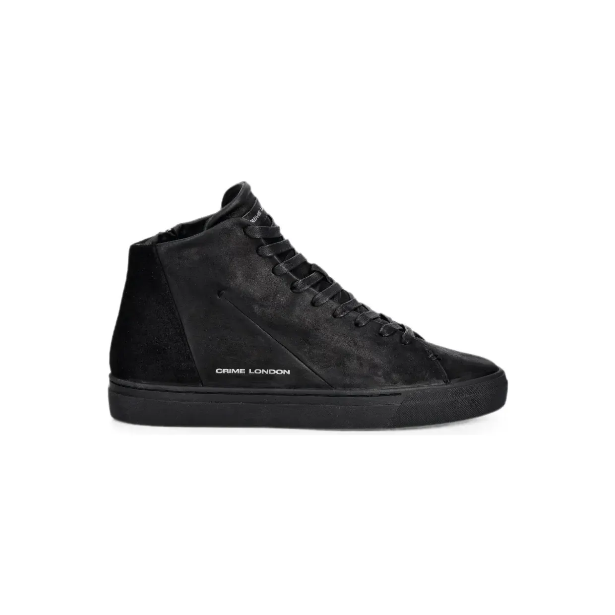 Crime London High-top met rits aan de zijkant “Black” (10830AA9)