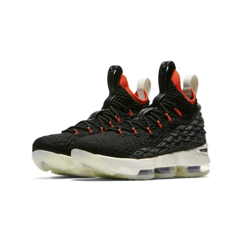 Nike LeBron 15 Black Bright Crimson (GS) Black/Sail-Bright Crimson (AQ6176-002)