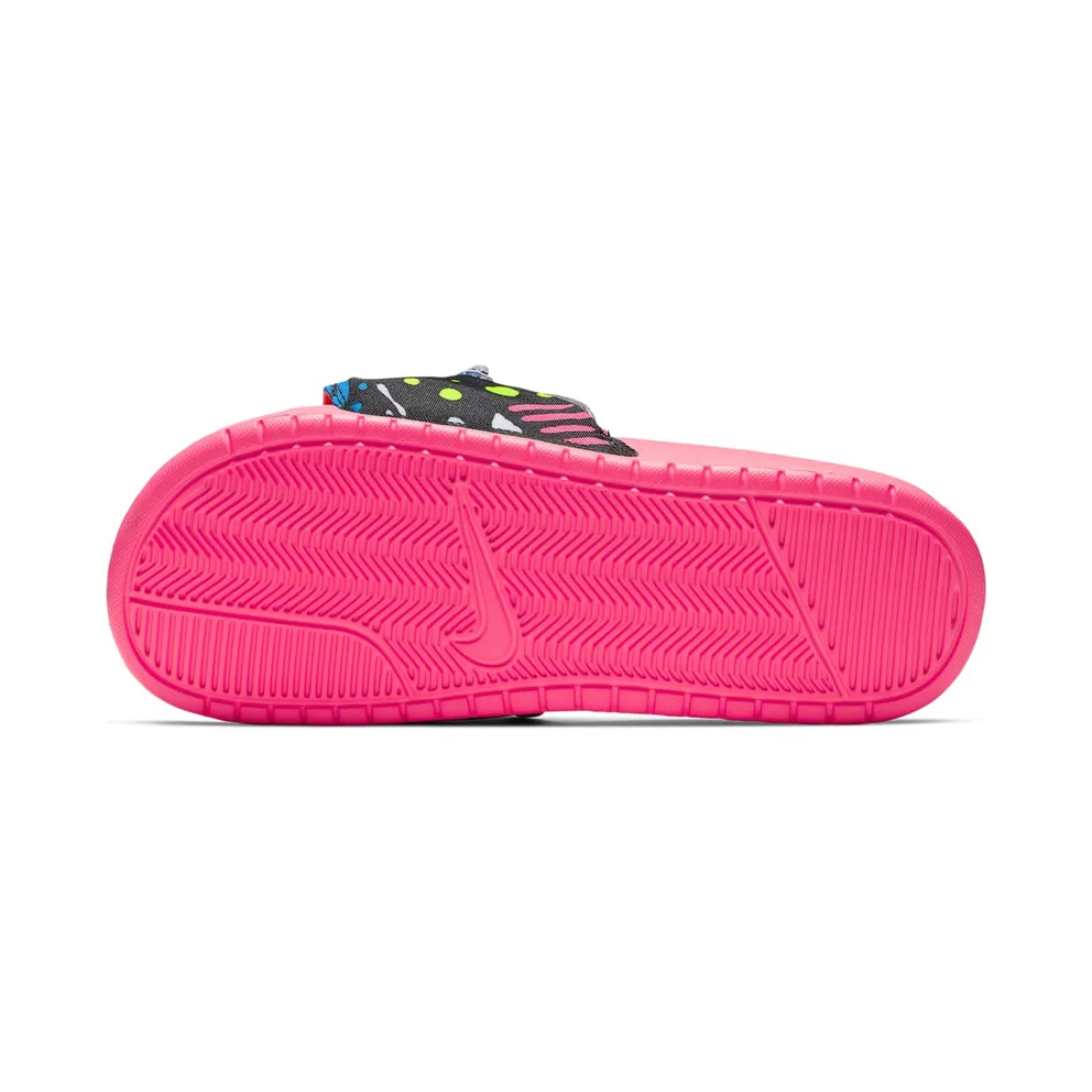 Nike Benassi JDI Print Slide Fanny Pack Neon “Racer Pink / Photo Blue / Black” (CJ2967-600)