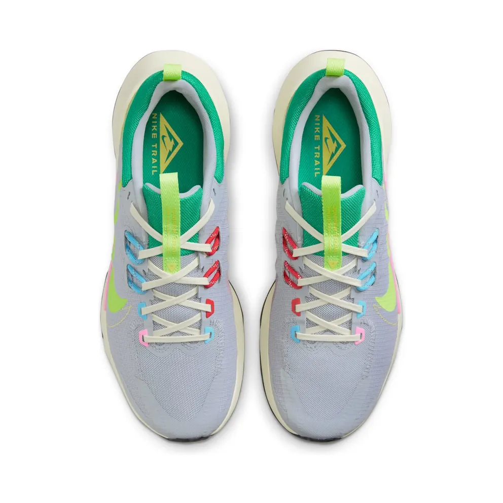 Nike Juniper Trail 2 Wolf Grey Pink Spell Stadium Green Volt (DM0822-004)