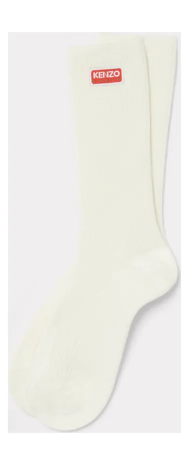 Kenzo Chaussettes Tag Homme Bleu Nuit – Taille 3638 (FD68SU180KSA)