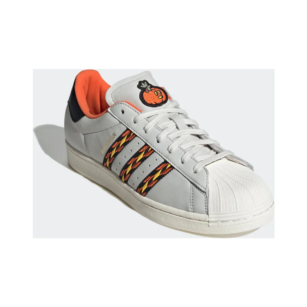 Adidas Superstar Crystal White / Semi Impact Orange / Cloud White (HR1433)
