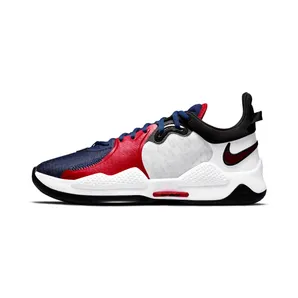Nike PG 5 “White / Rush Blue / Black / University Red” (CW3143-101)
