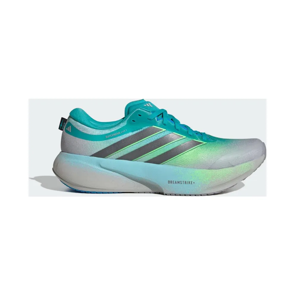 Adidas SUPERNOVA RISE 3 Running Shoes Grey Two / Iron Metallic / Lime Burst (JQ4528)