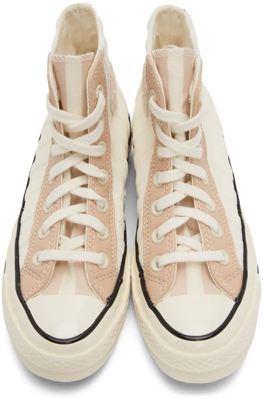 Converse Chuck 70 Striped Terry Cloth Egret/pink Clay/Black (572701C)